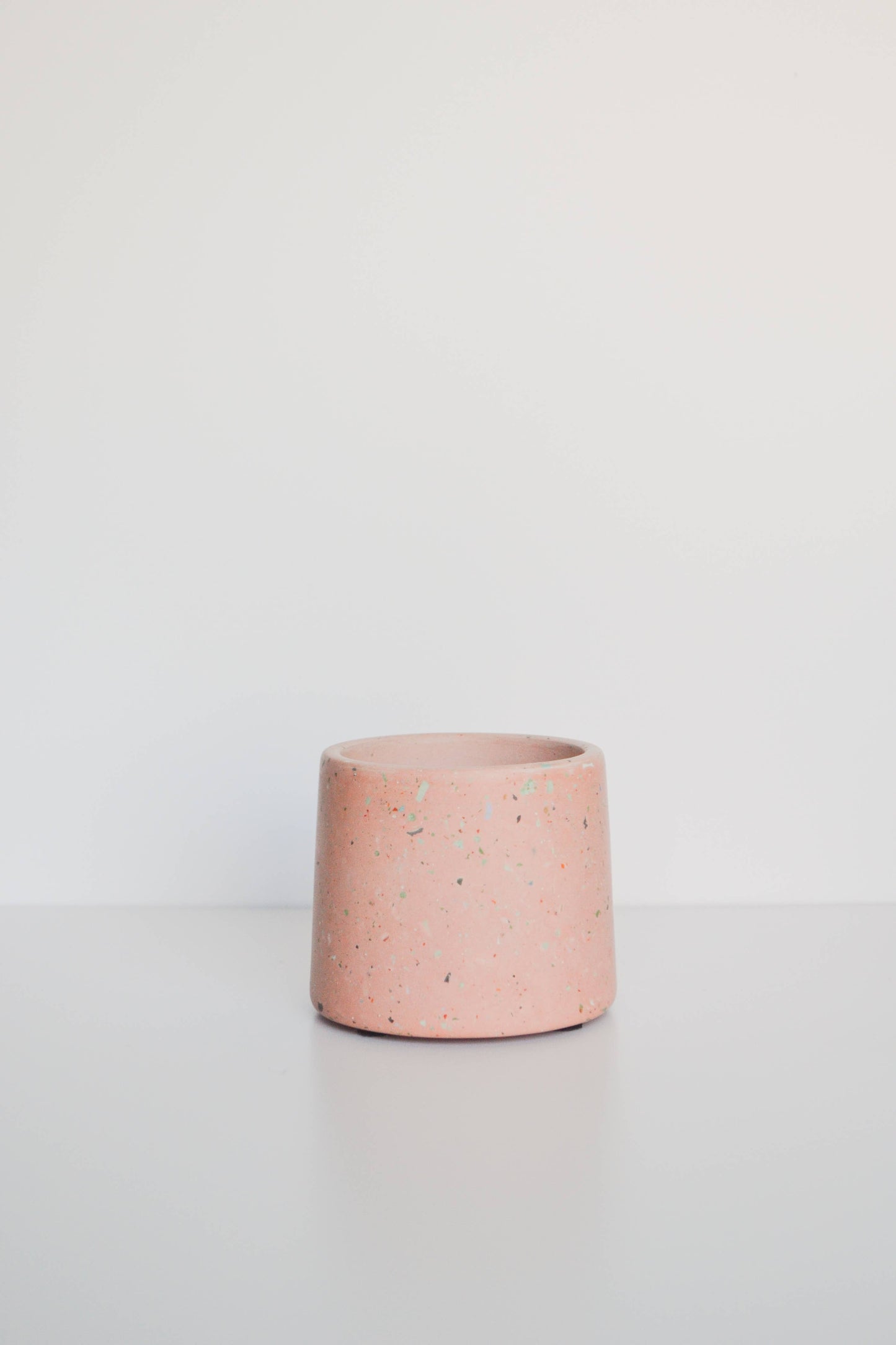 6" Peach Terrazzo Planter