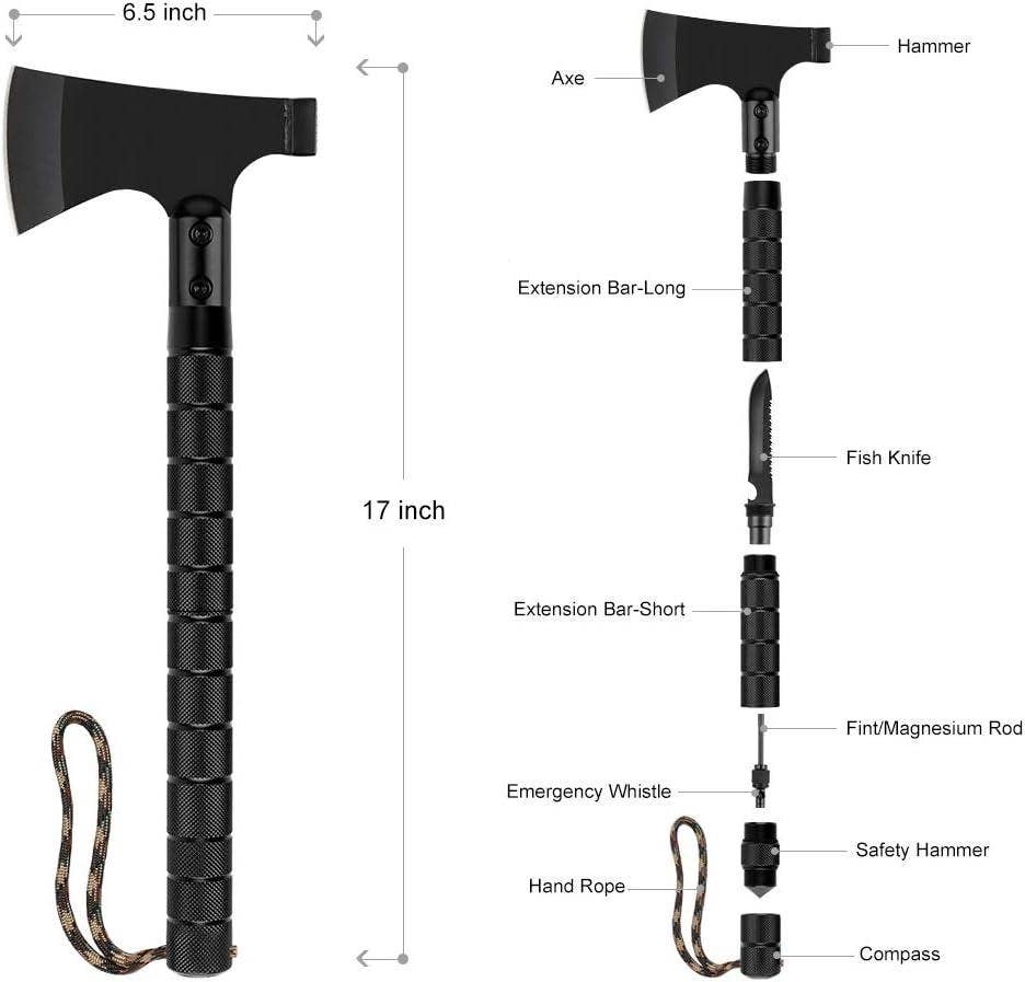 Survival Hatchet w/ Fixed Blade Set