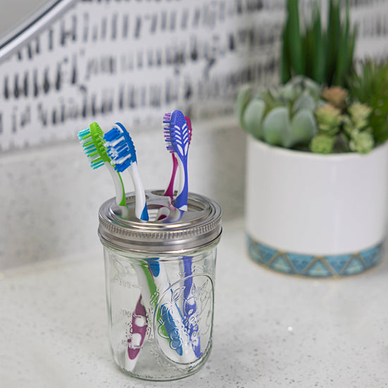 Jarware Toothbrush Holder Wide Mouth
