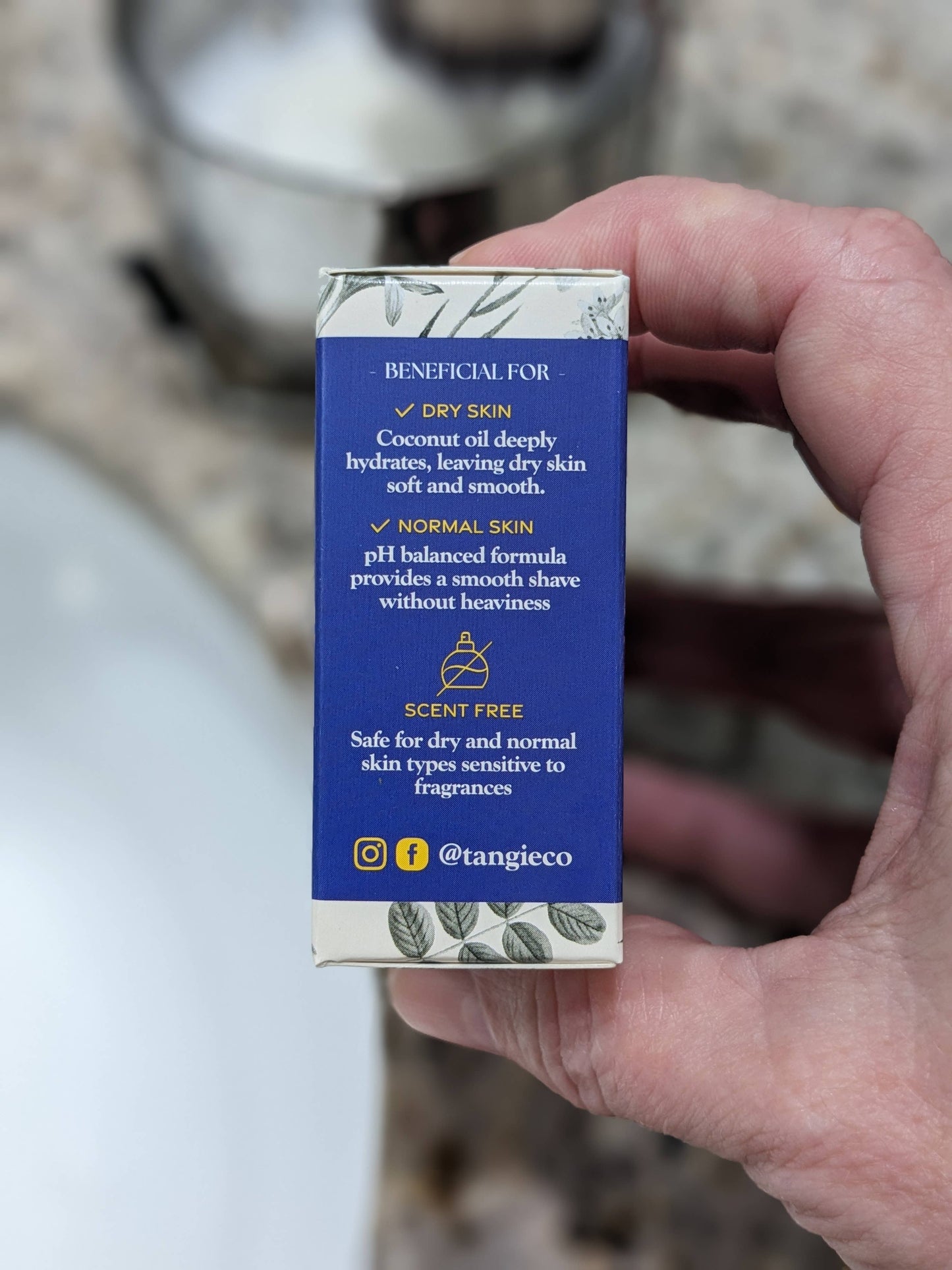 Tangie - Shave Cream Bar: Rosemary Mint