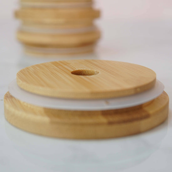 Forest Cove Home - Wide Mouth Bamboo Lid w/ hole