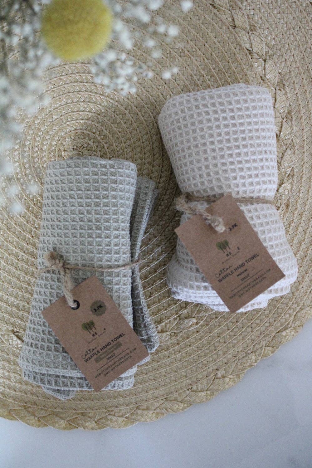 Cotton Waffle Hand Towels