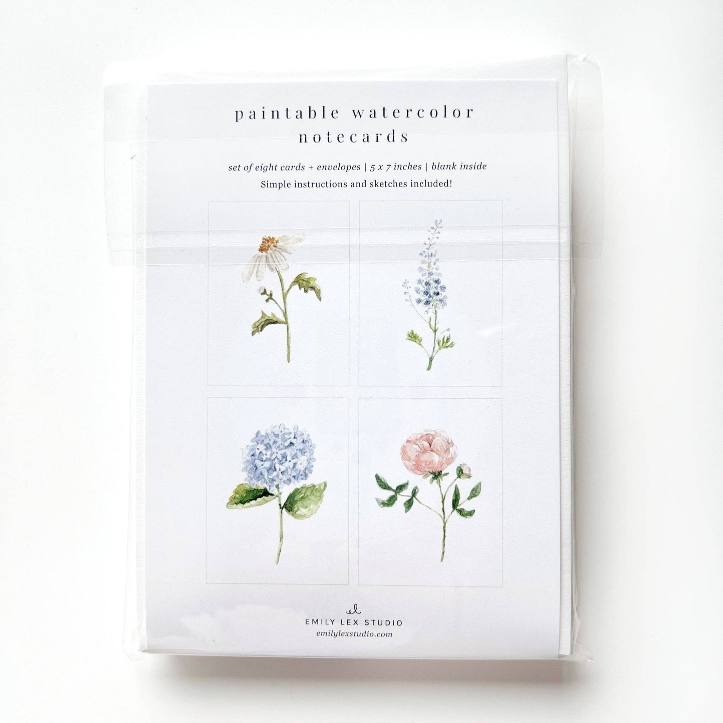 Emily Lex Studio - Paintable Stationery: Garden Flowers