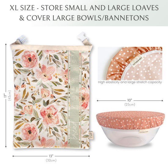 Beeswax Bread Bag + Bowl Cover