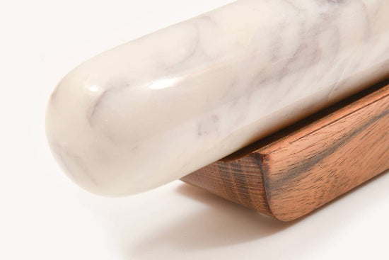 Verve Culture - Marble Rolling Pin w/ Wood Base