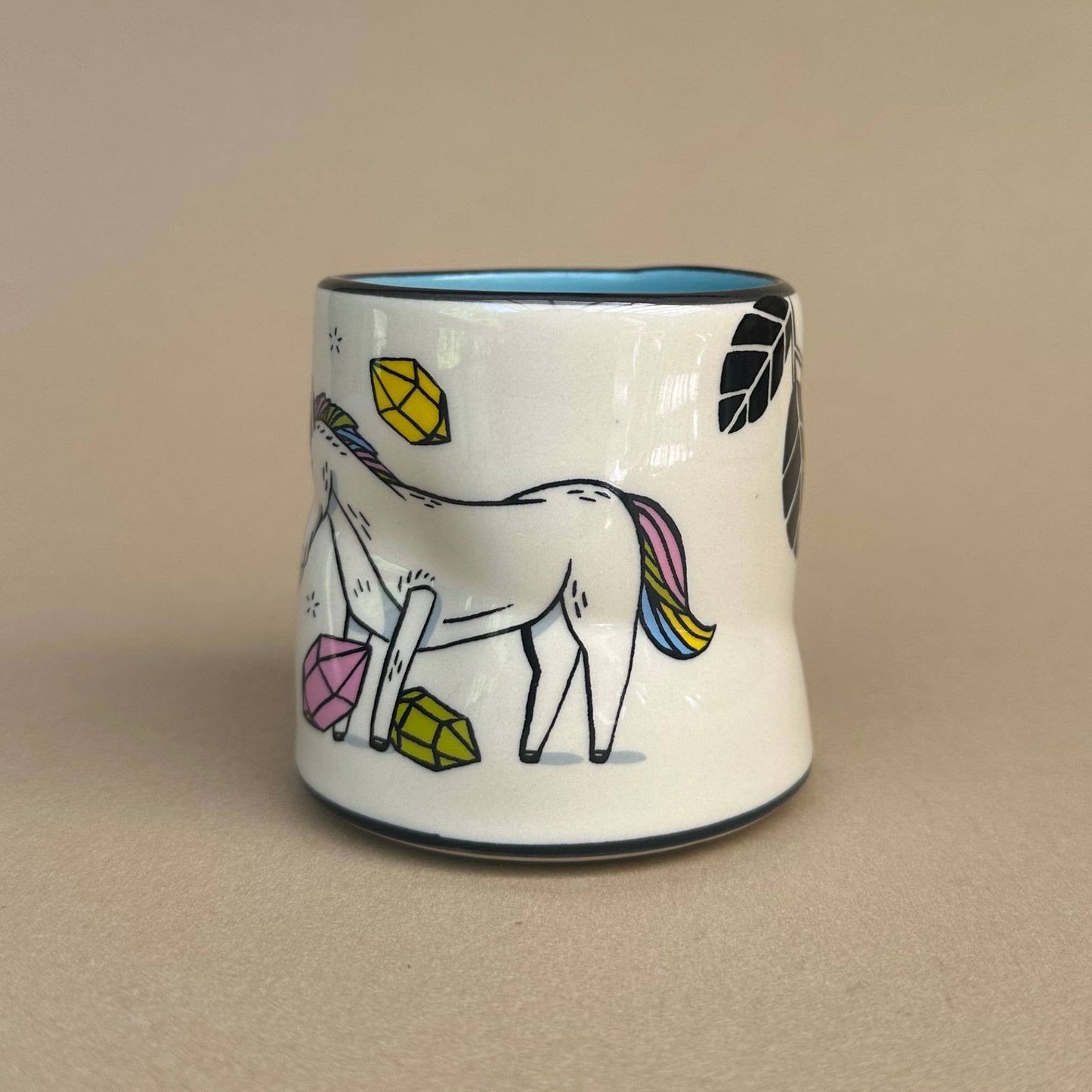 Lucky Unicorn Cup Ceramic Mug/Cup Medium by The Bowl Maker