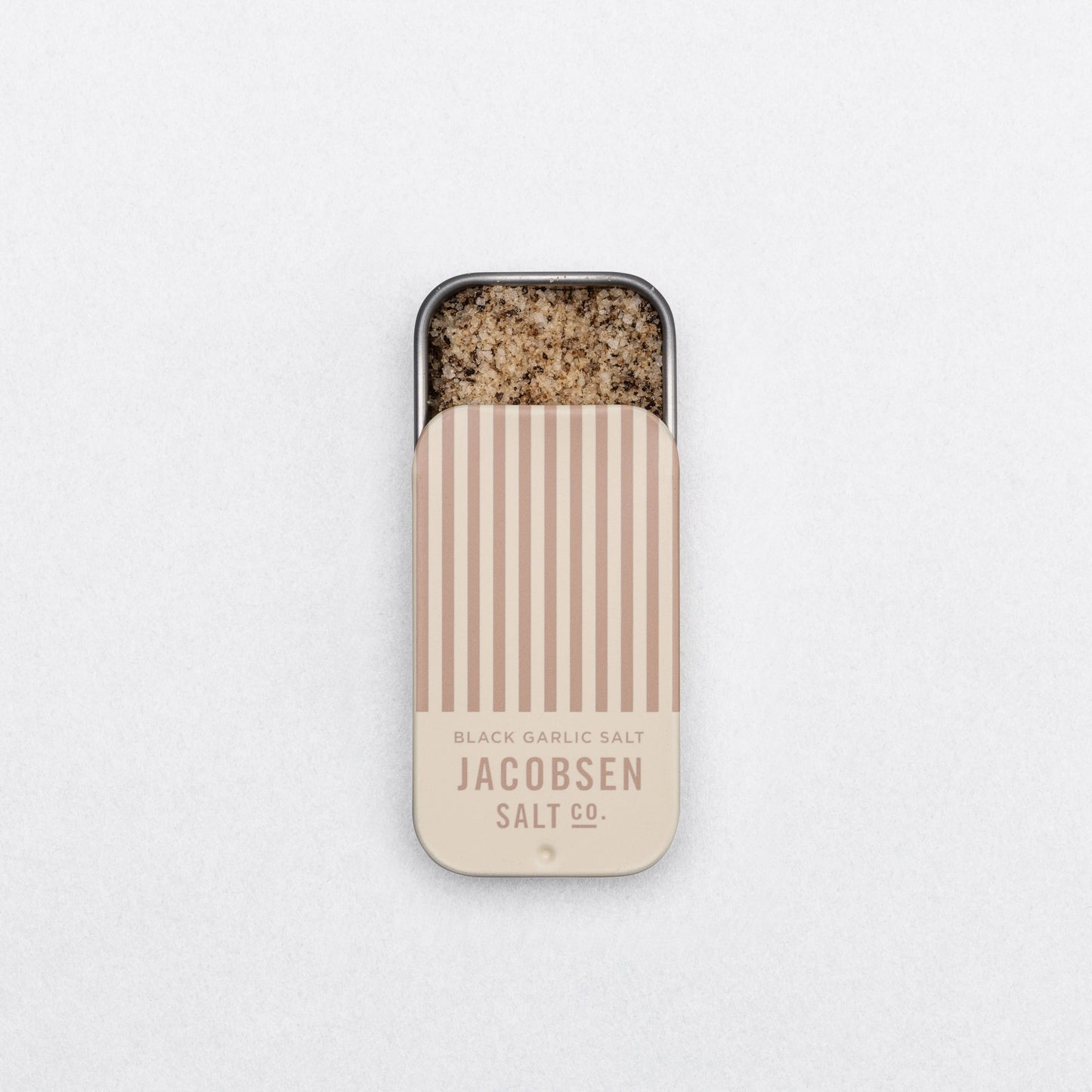 Infused Black Garlic Sea Salt Slide Tin by Jacobsen Salt Co.