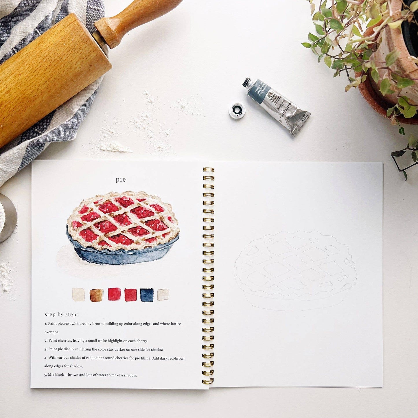 Emily Lex Studio - Watercolor Workbook: Baking