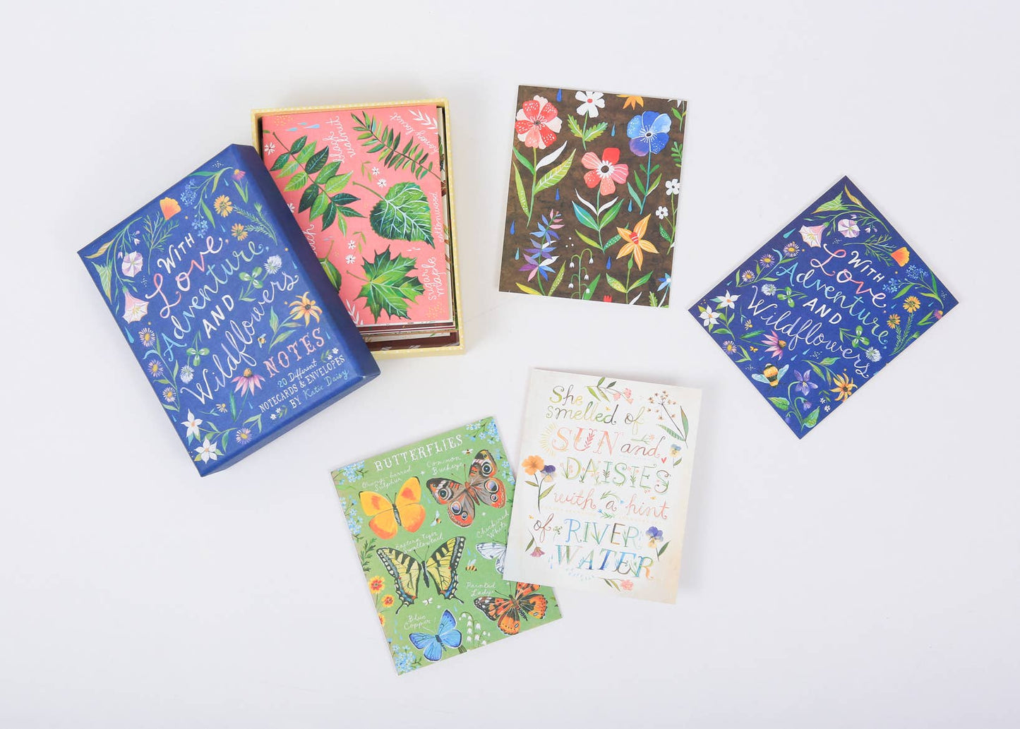 With Love, Adventure, and Wildflowers Notecards