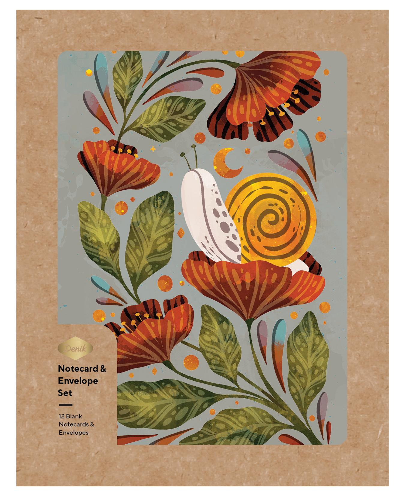 Moonlight Snail Notecard Set