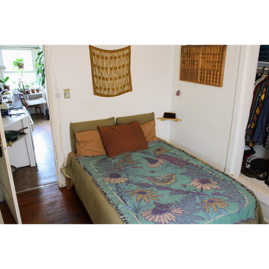 Woven Blanket Tapestry: Prairie