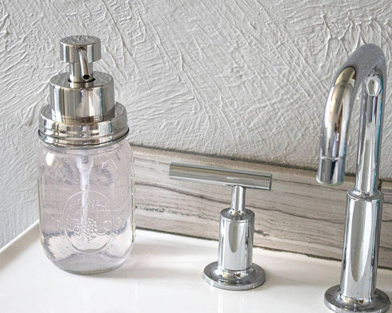 Foaming Soap Pump Regular Mouth: Satin