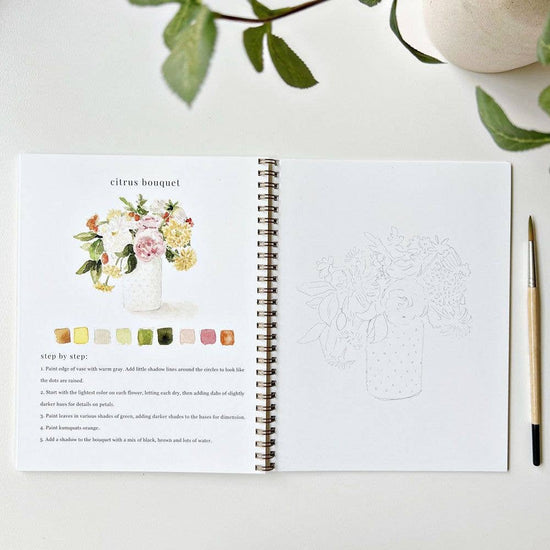 Load image into Gallery viewer, Watercolor Workbook: Bouquets
