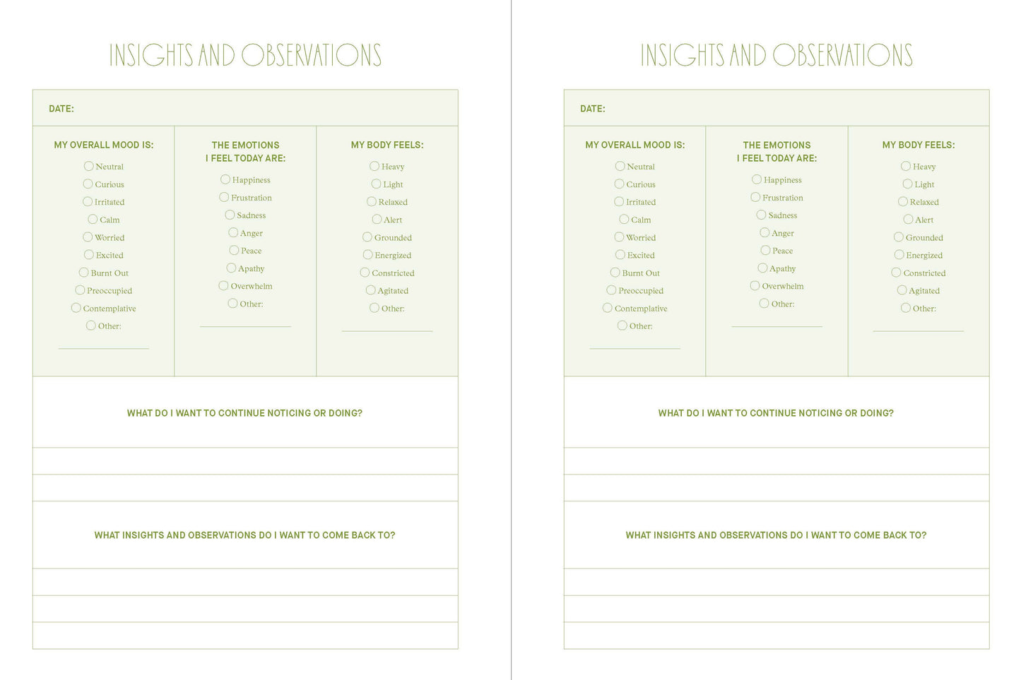 Small Doses of Awareness Guided Journal