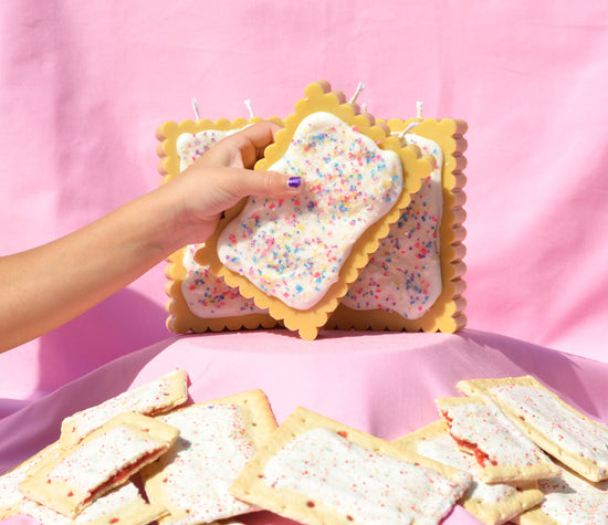 The Poptart Candle by Glow Worm Goods