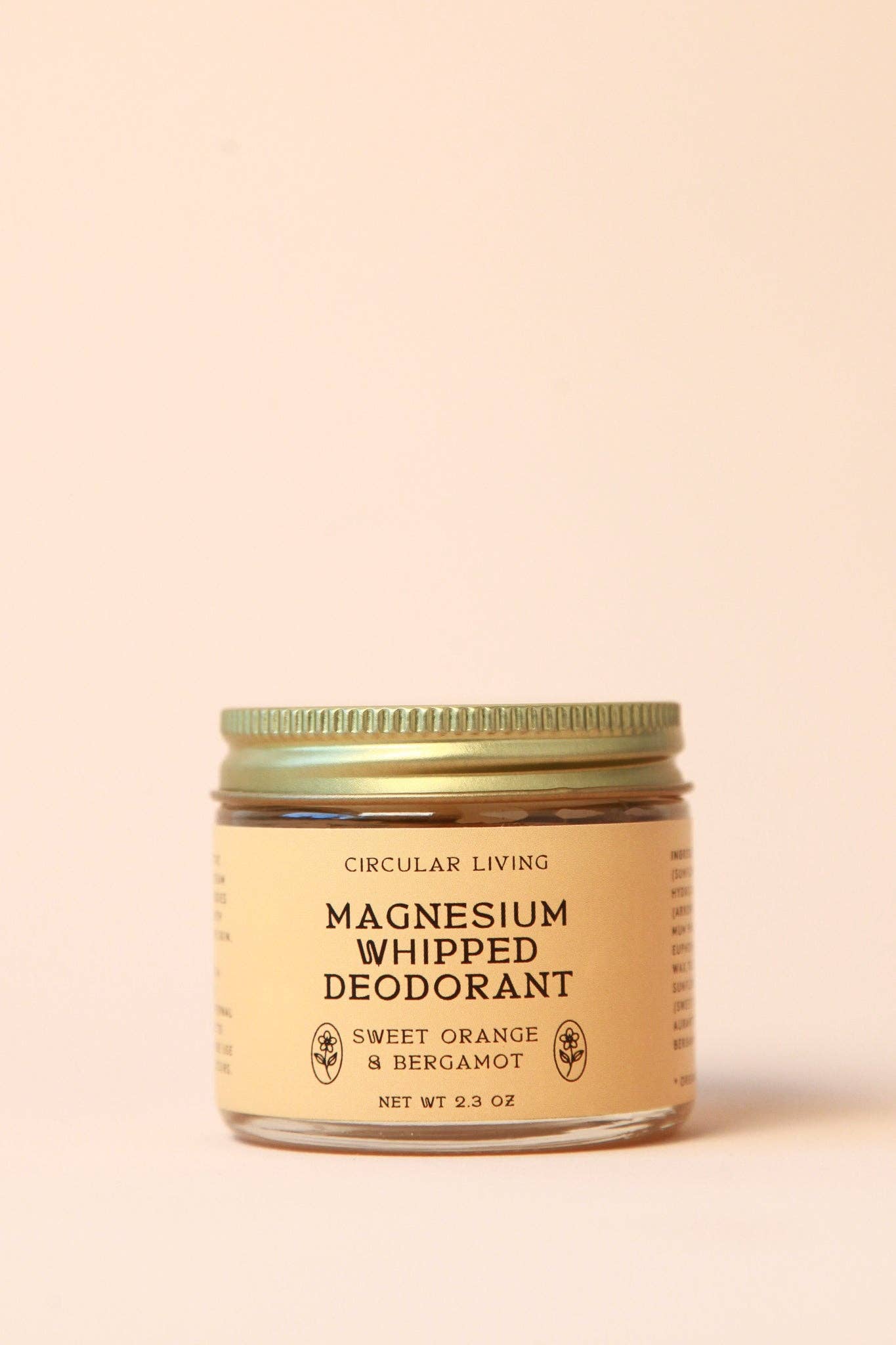 Magnesium Whipped Deodorant | Sweet Orange + Bergamot