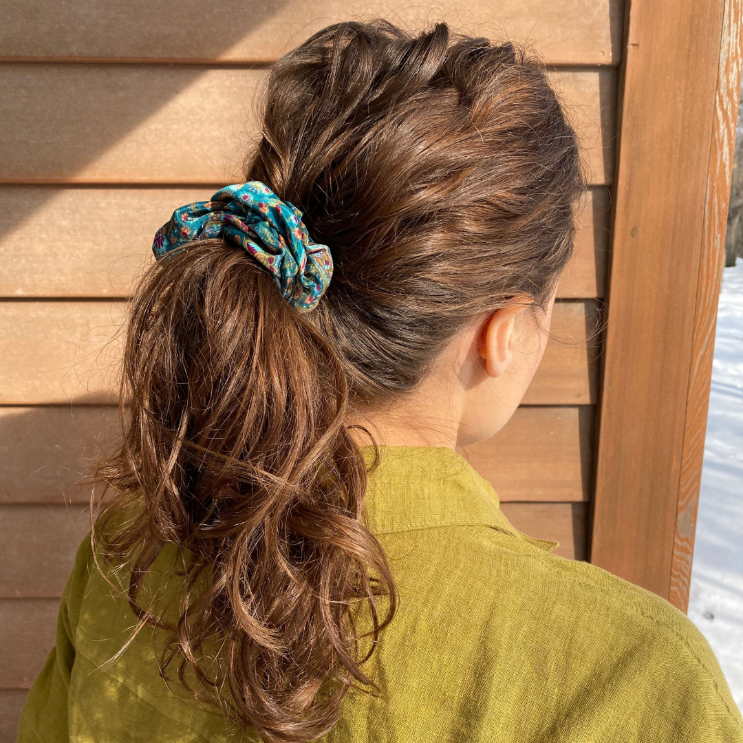Upcycled Silk Scrunchies