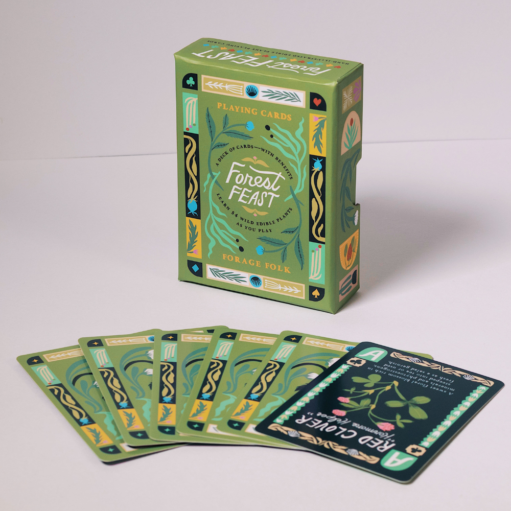 Forest Feast Edible Plant Card Deck by Forage Folk