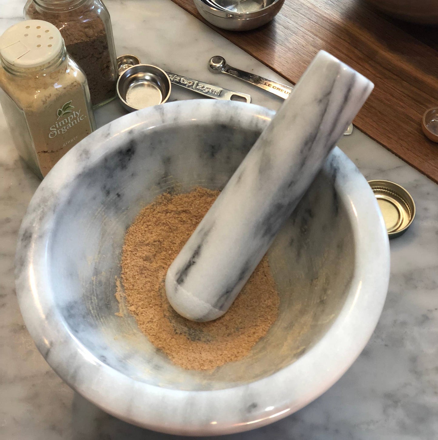 Marble Mortar and Pestle