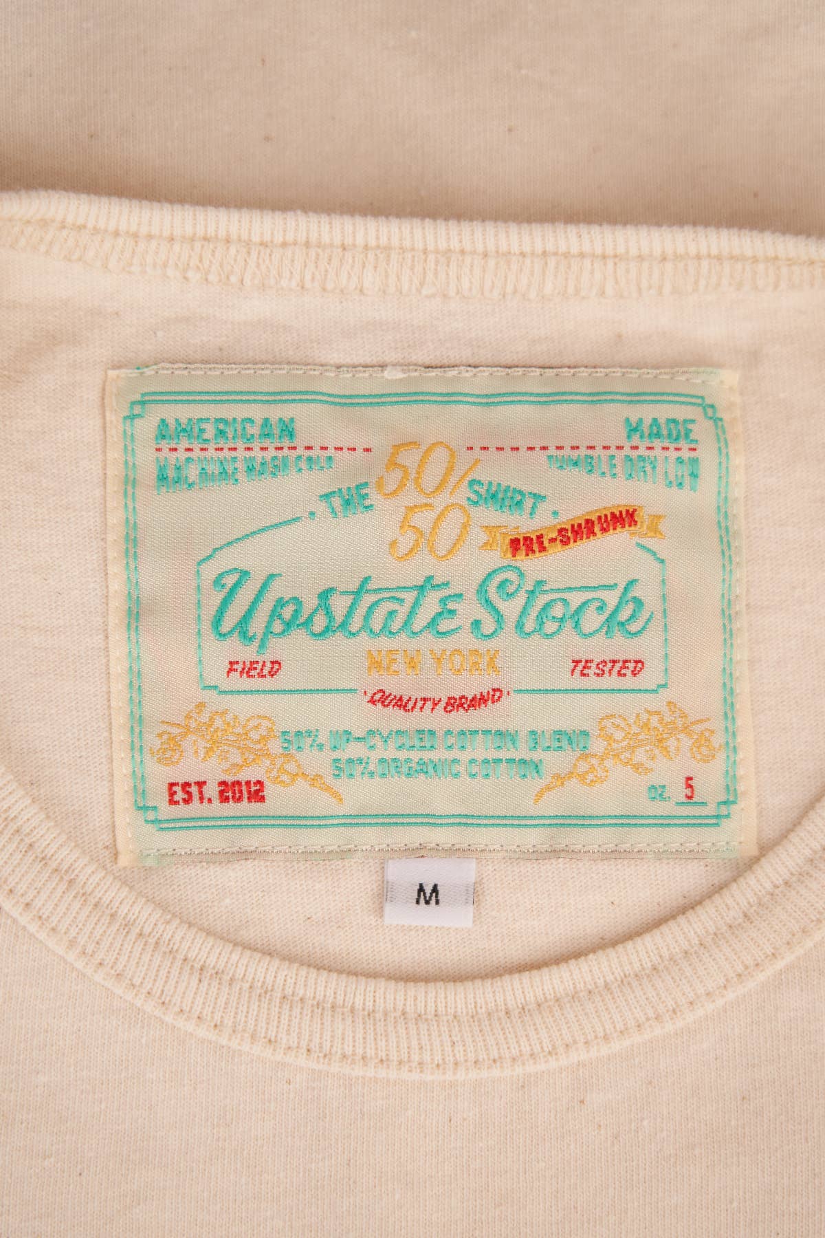 Upcycled Natural Scour Cotton Classic Tee