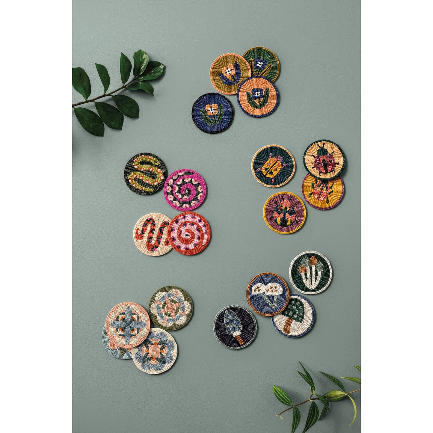 Beaded Coasters Set