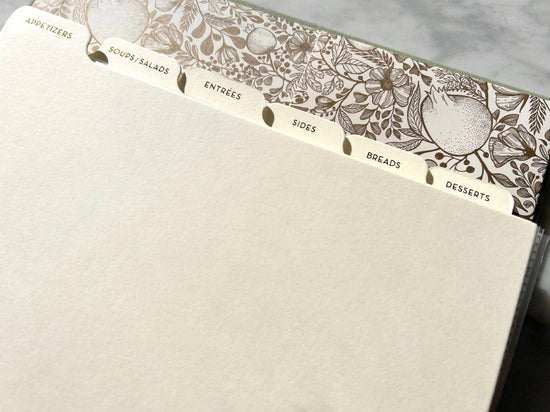 Sage Recipe Binder Set
