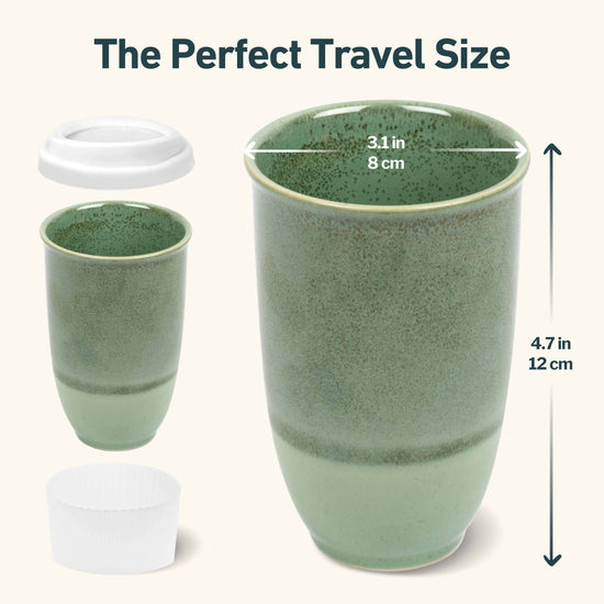12oz Ceramic Travel Mug