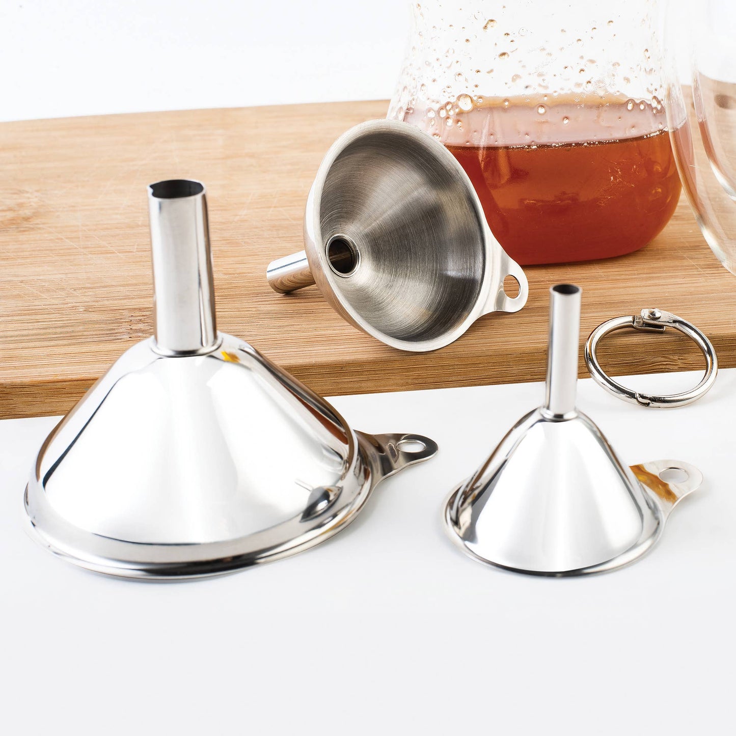 Stainless Steel Funnel | Set of 3