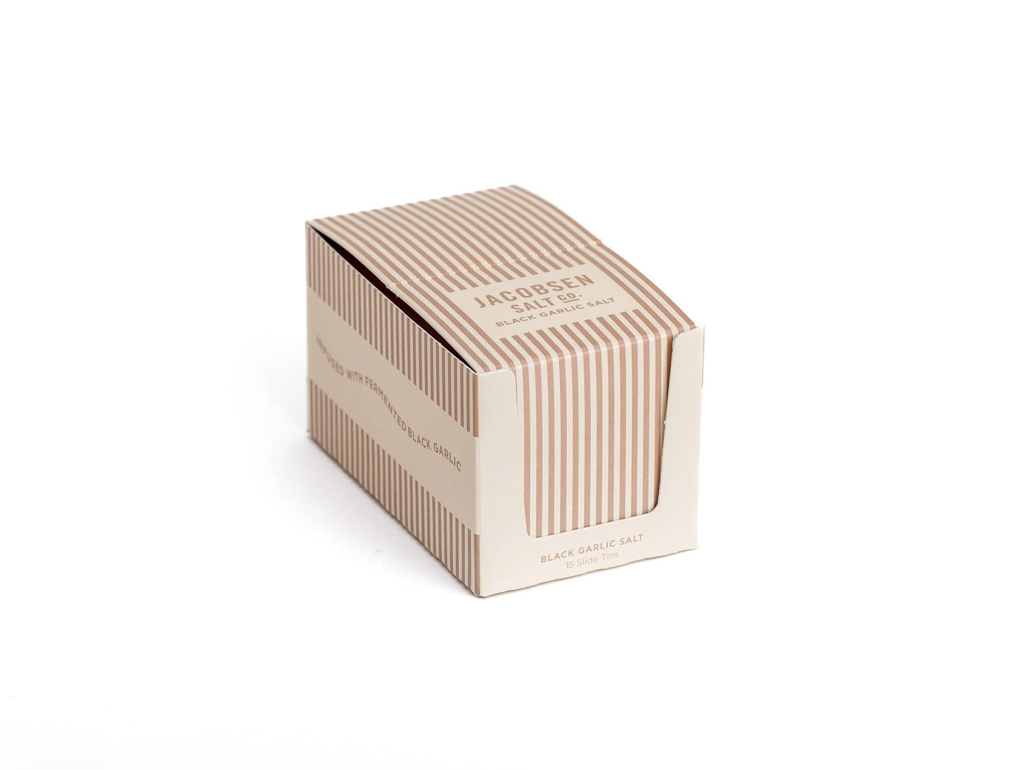 Infused Black Garlic Sea Salt Slide Tin by Jacobsen Salt Co.