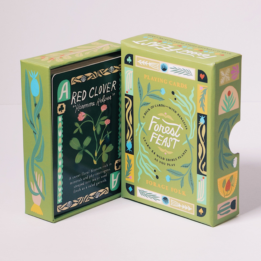 Forest Feast Edible Plant Card Deck by Forage Folk