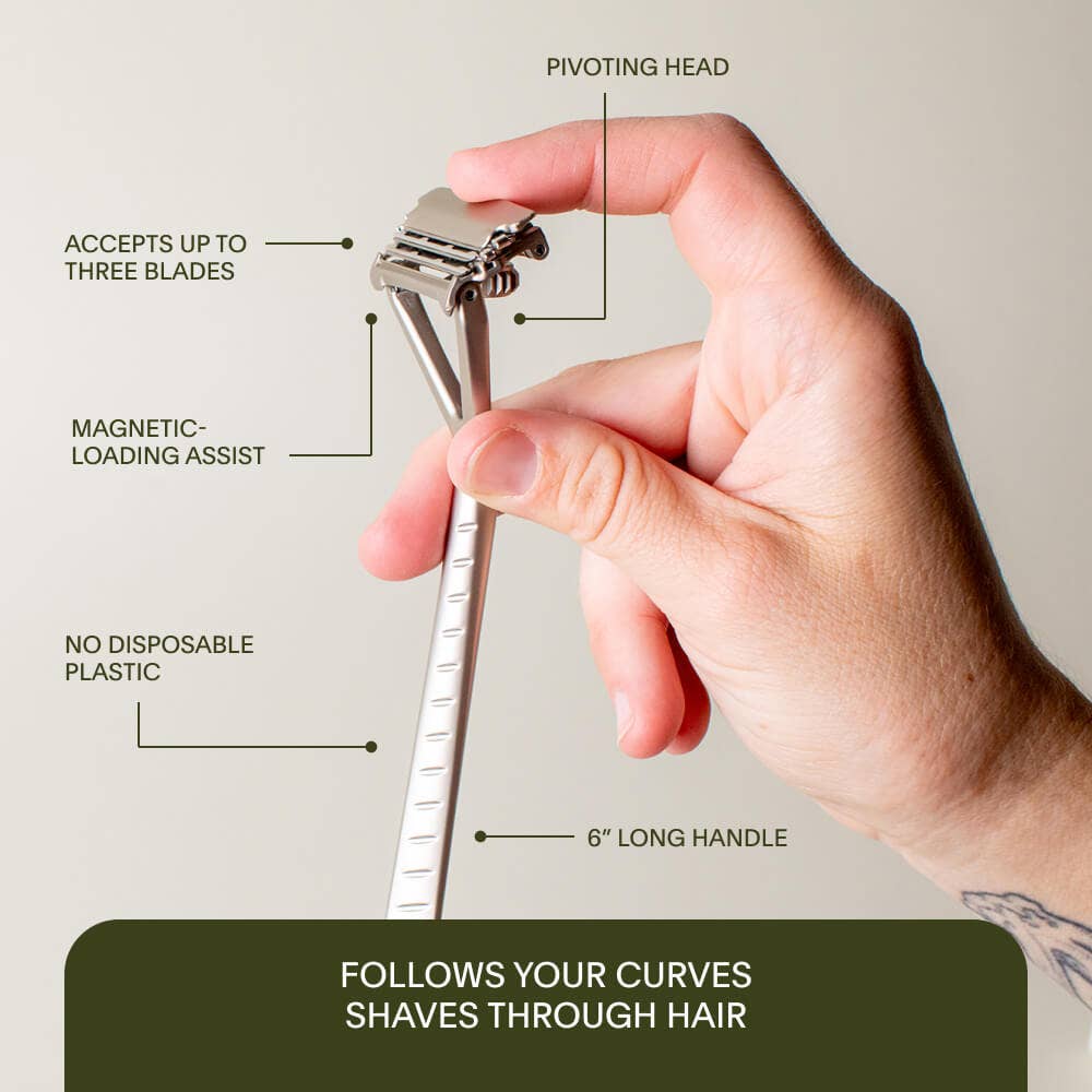 Triple Blade Razor Kit by Leaf Shave