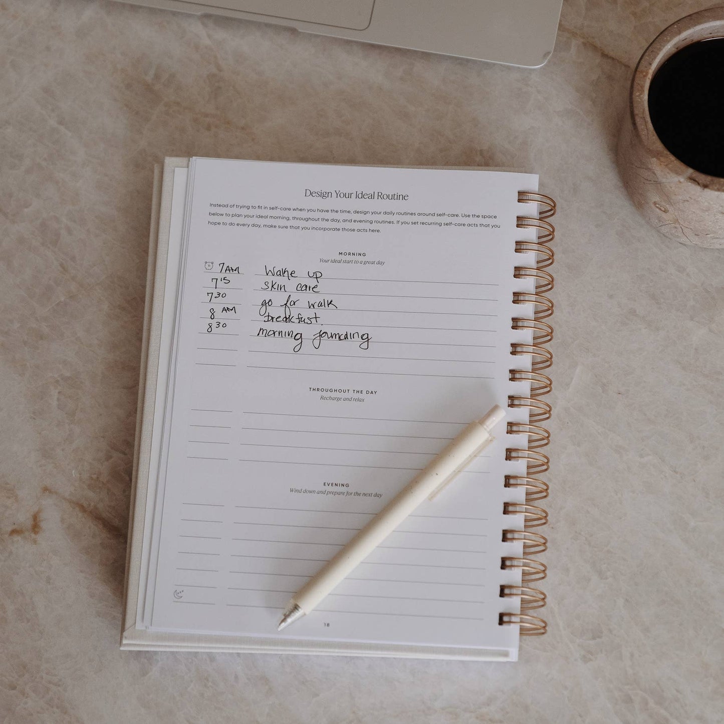 Simple Self - The Self Care Planner Daily Edition: Nutmeg