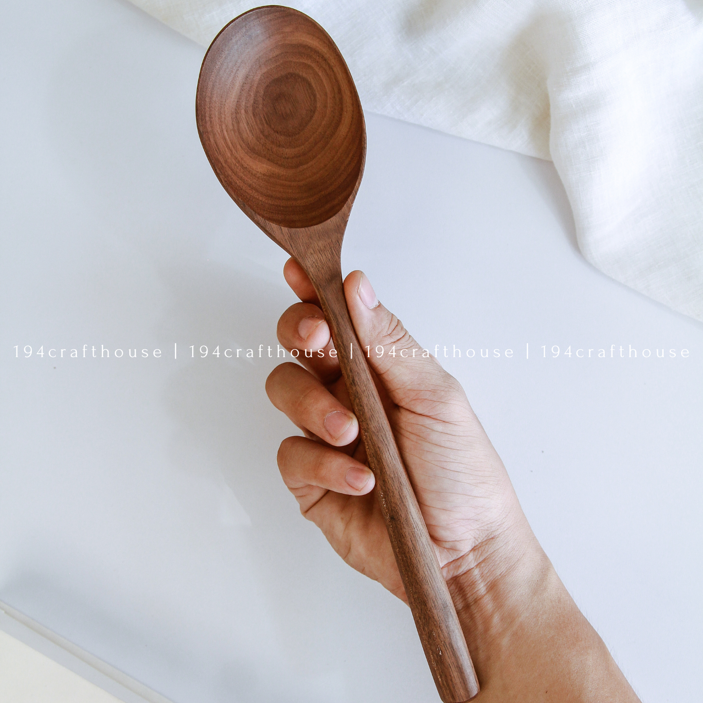 194 Craft House - Hand Carved Walnut Kitchen Utensils