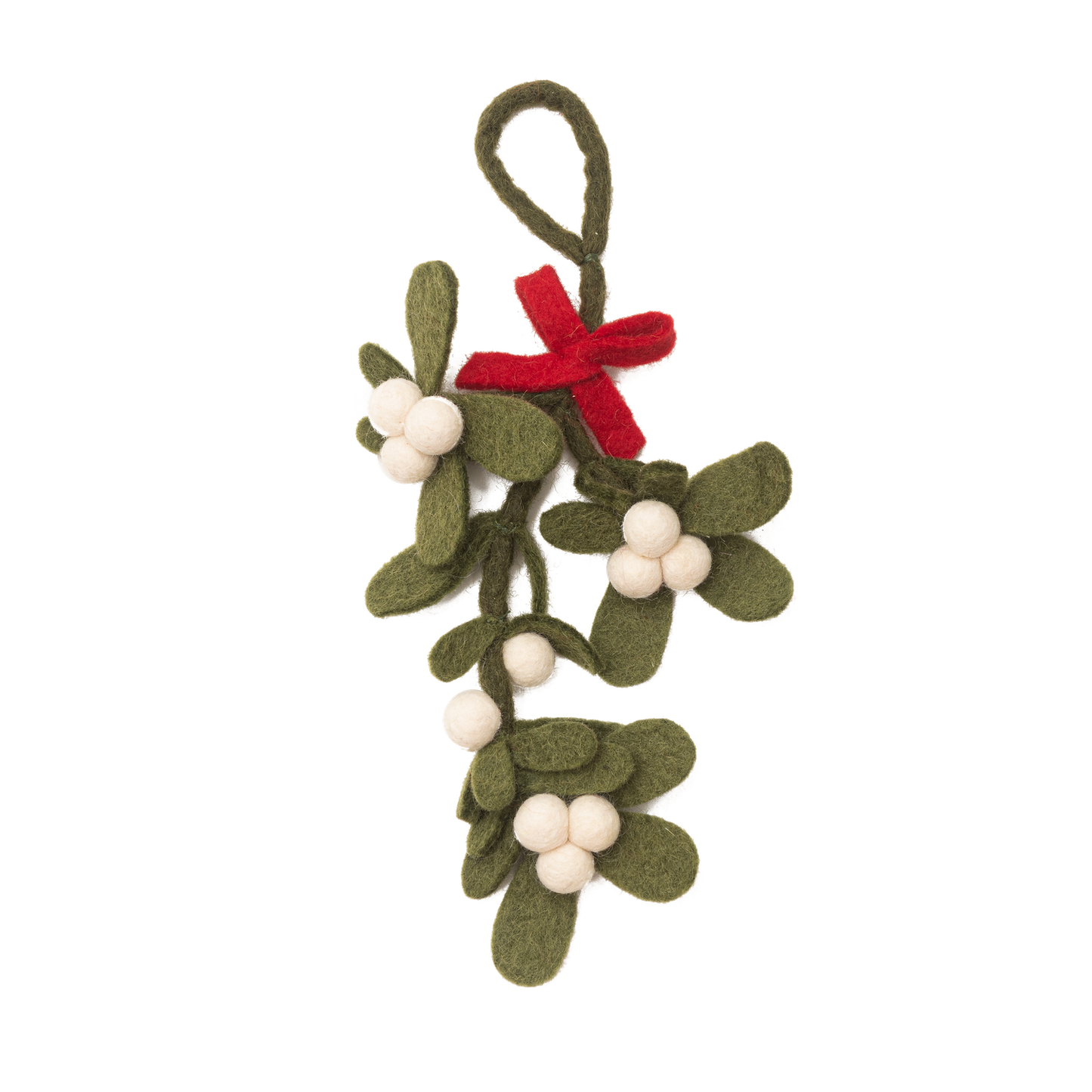 Felt Mistletoe Ornament