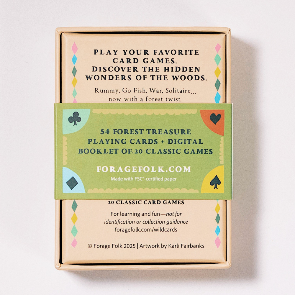 Woodland Treasures Forest Plant Playing Cards by Forage Folk