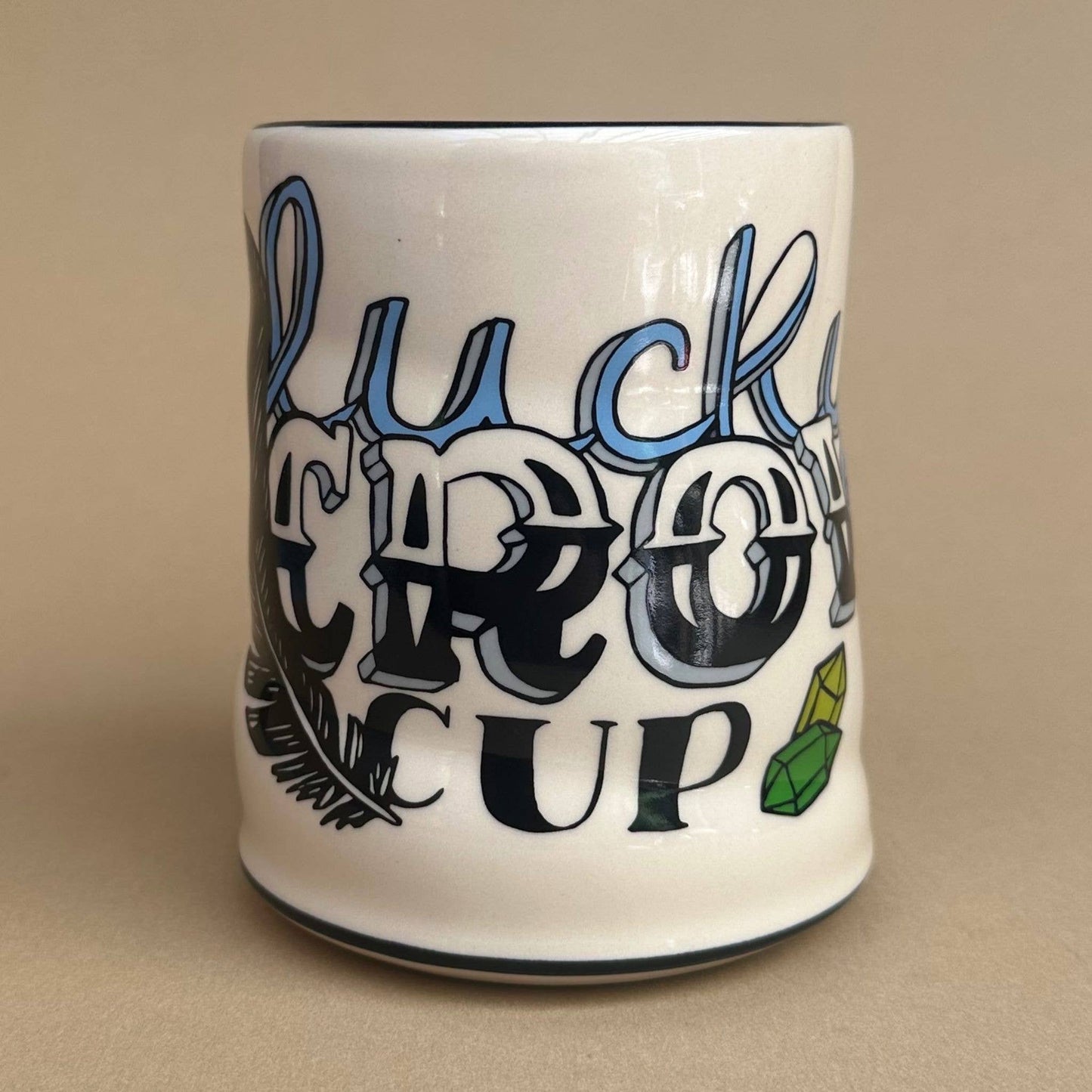 Crow Cup Ceramic Mug/Cup XLarge by The Bowl Maker