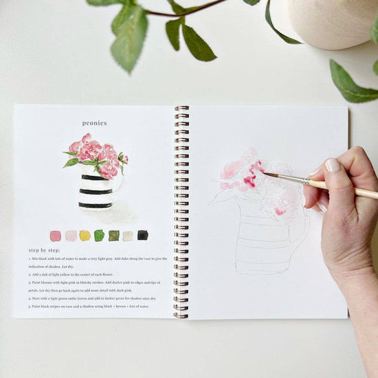 Load image into Gallery viewer, Watercolor Workbook: Bouquets
