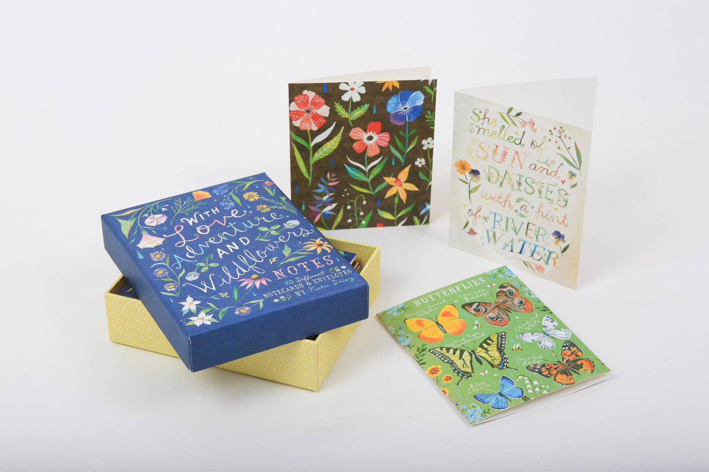 With Love, Adventure, and Wildflowers Notecards