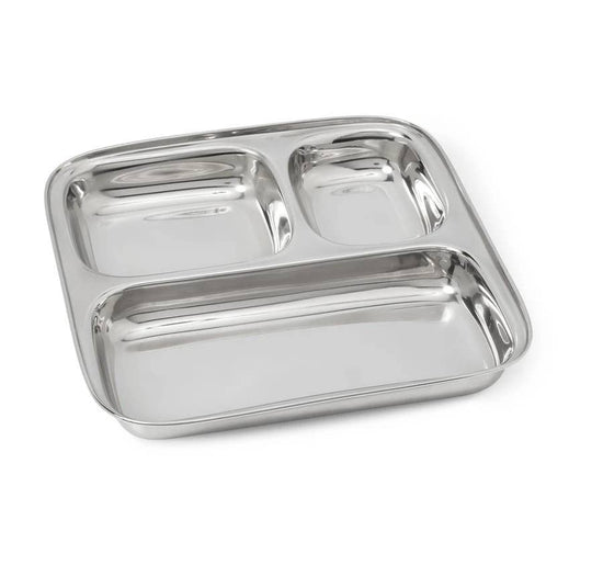 3-Section Stainless Steel Plate