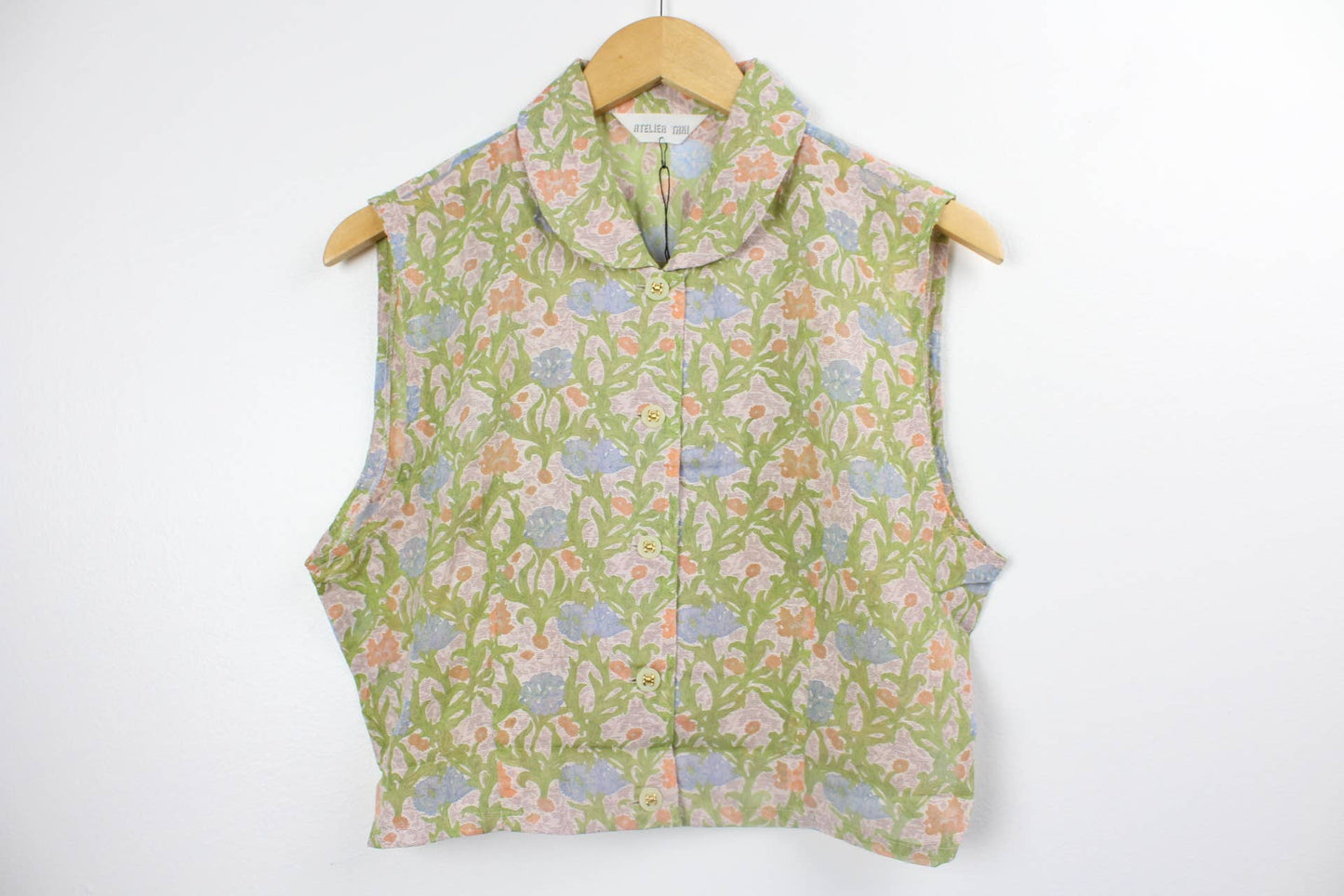 Reworked Vintage Sleeveless Button Up