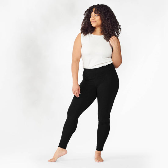 Organic Cotton Base Layer Ankle Leggings | L