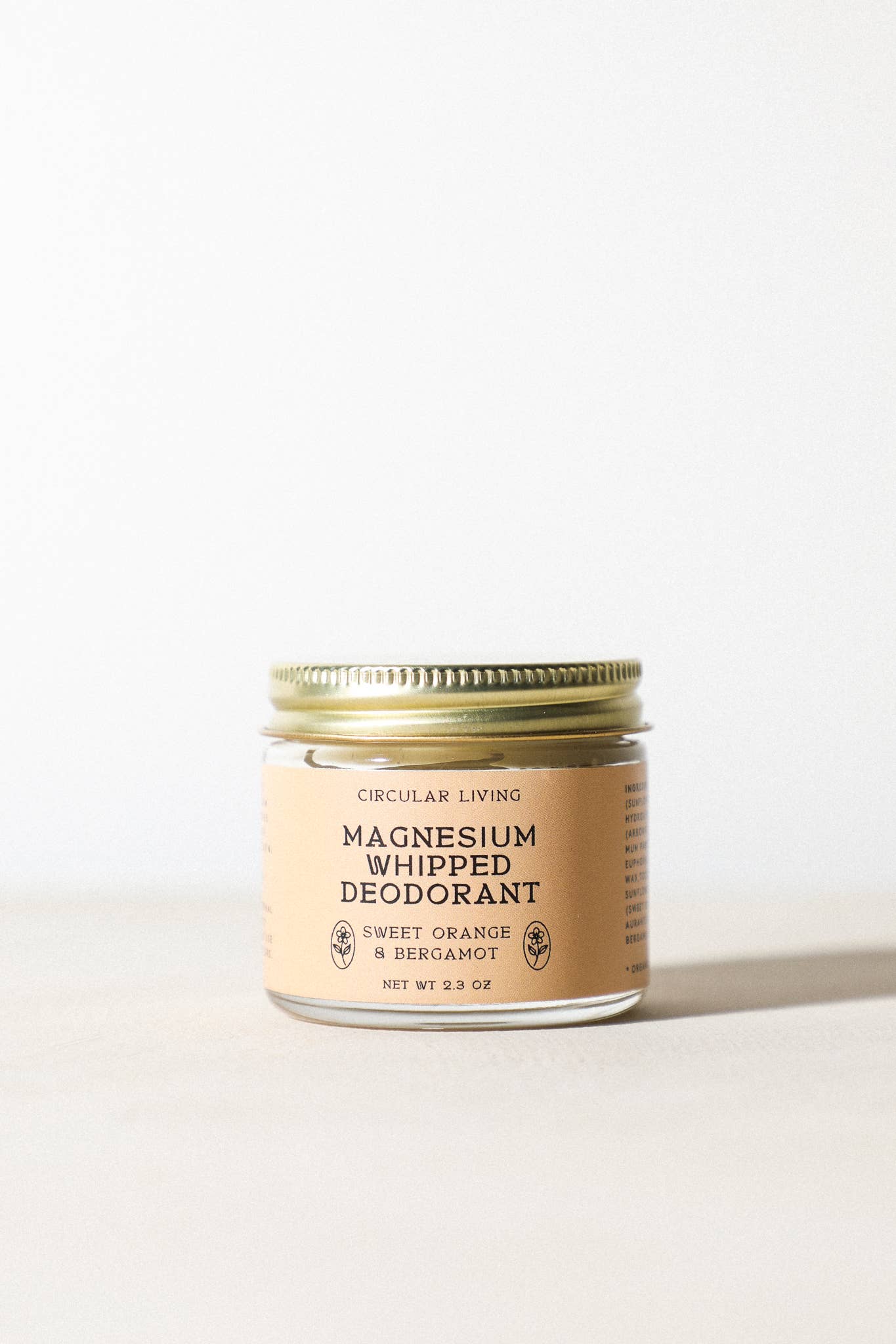 Magnesium Whipped Deodorant | Sweet Orange + Bergamot