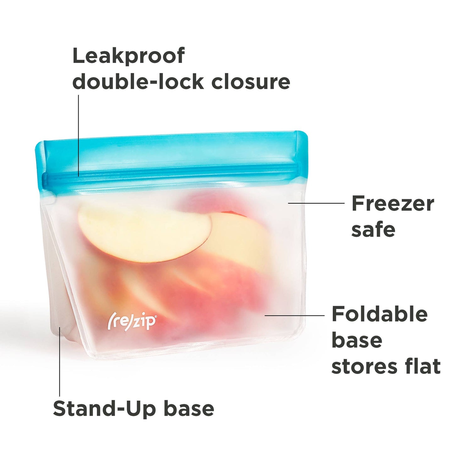 Reusable Stand-Up Storage Bags | Small  - 5 Pc Set