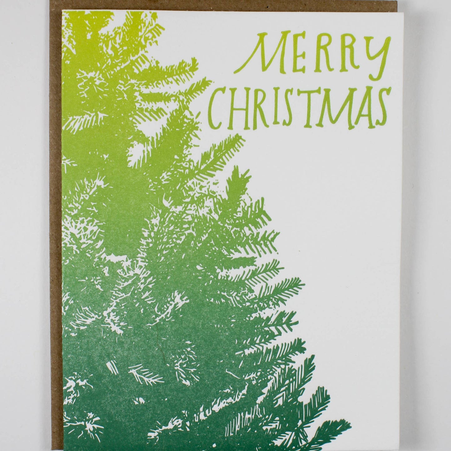 Christmas Spruce Letterpress Card