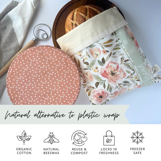 Beeswax Bread Bag + Bowl Cover