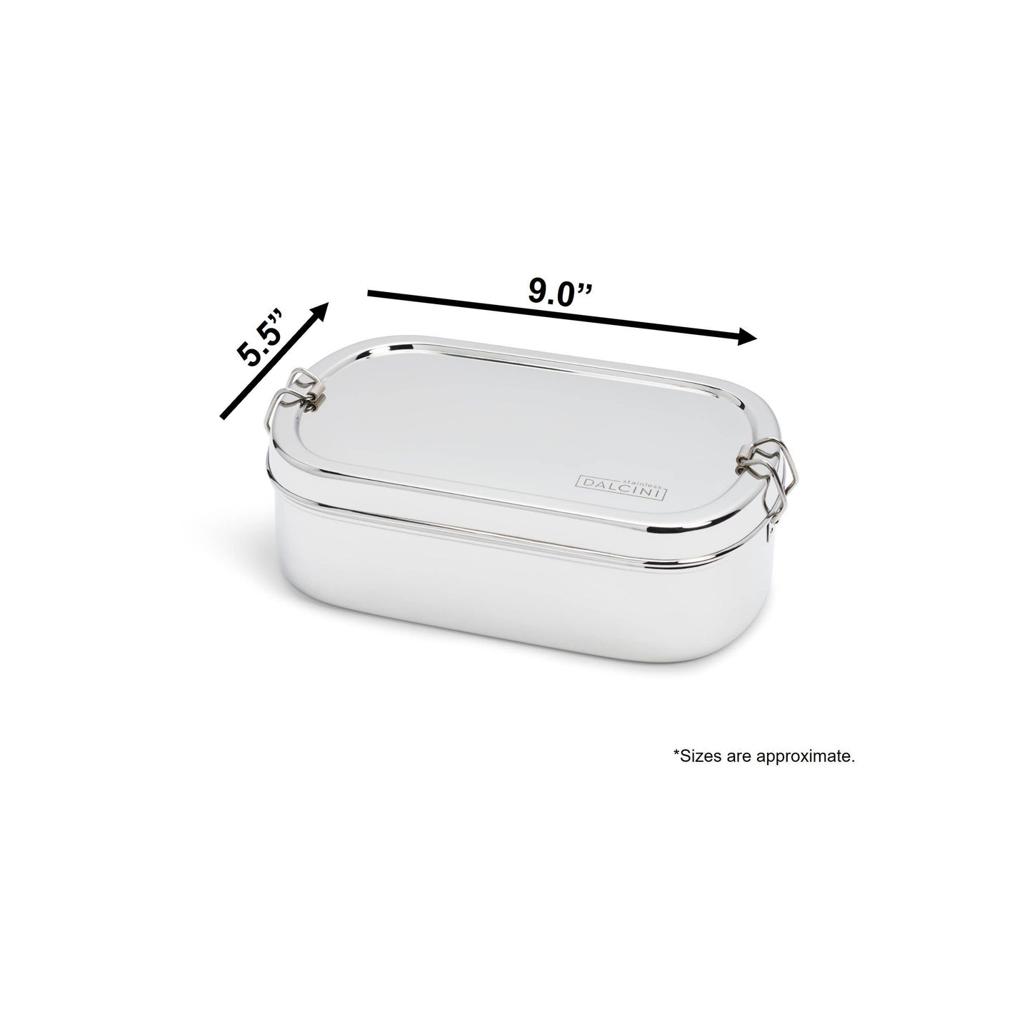 Stainless Steel Container with Clips