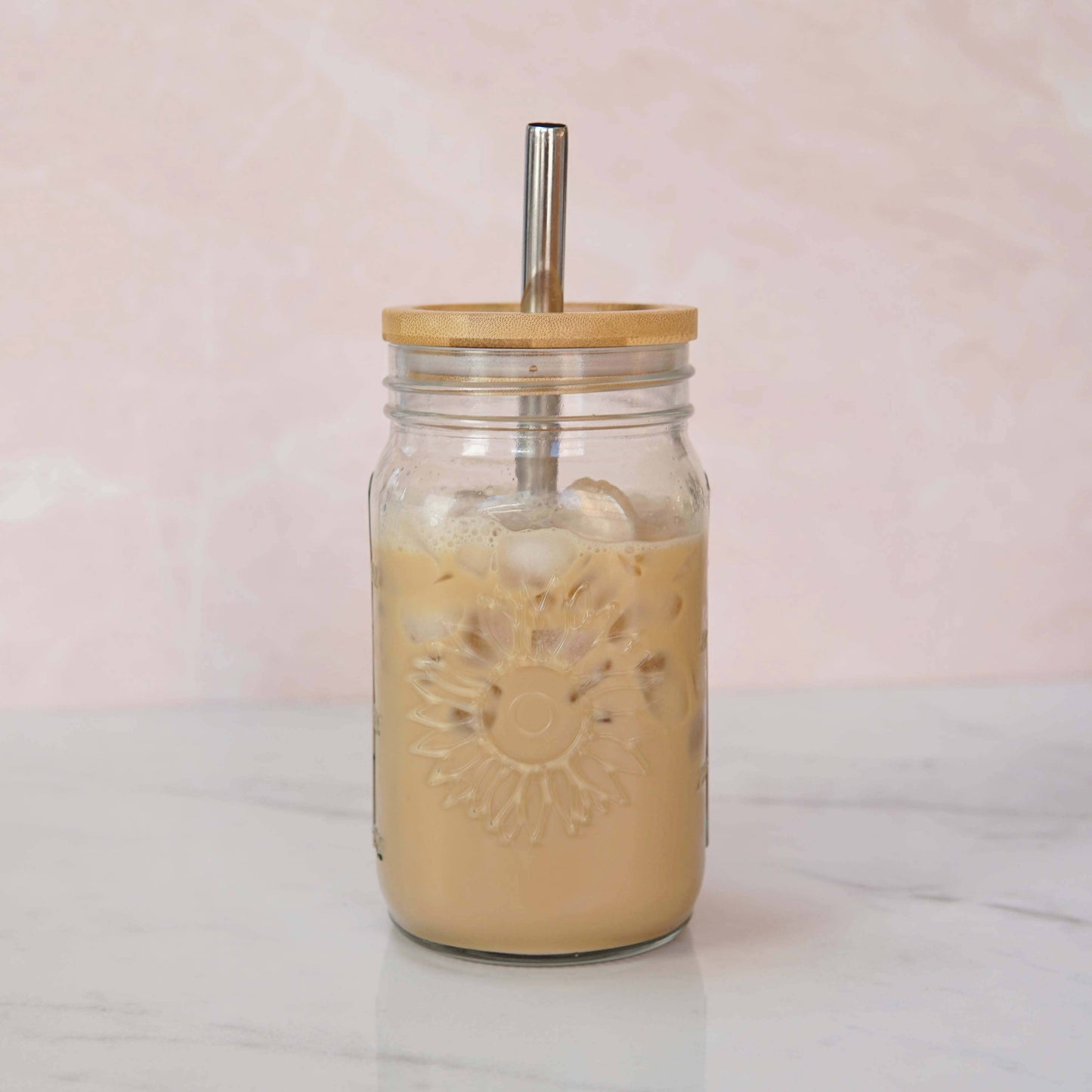 32 oz Sunflower Mason Jar Tumbler