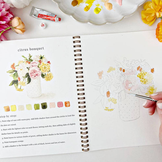 Load image into Gallery viewer, Watercolor Workbook: Bouquets
