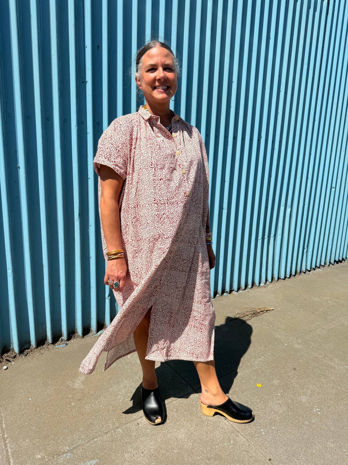 Block Printed Dress | Elise Madder Vibe