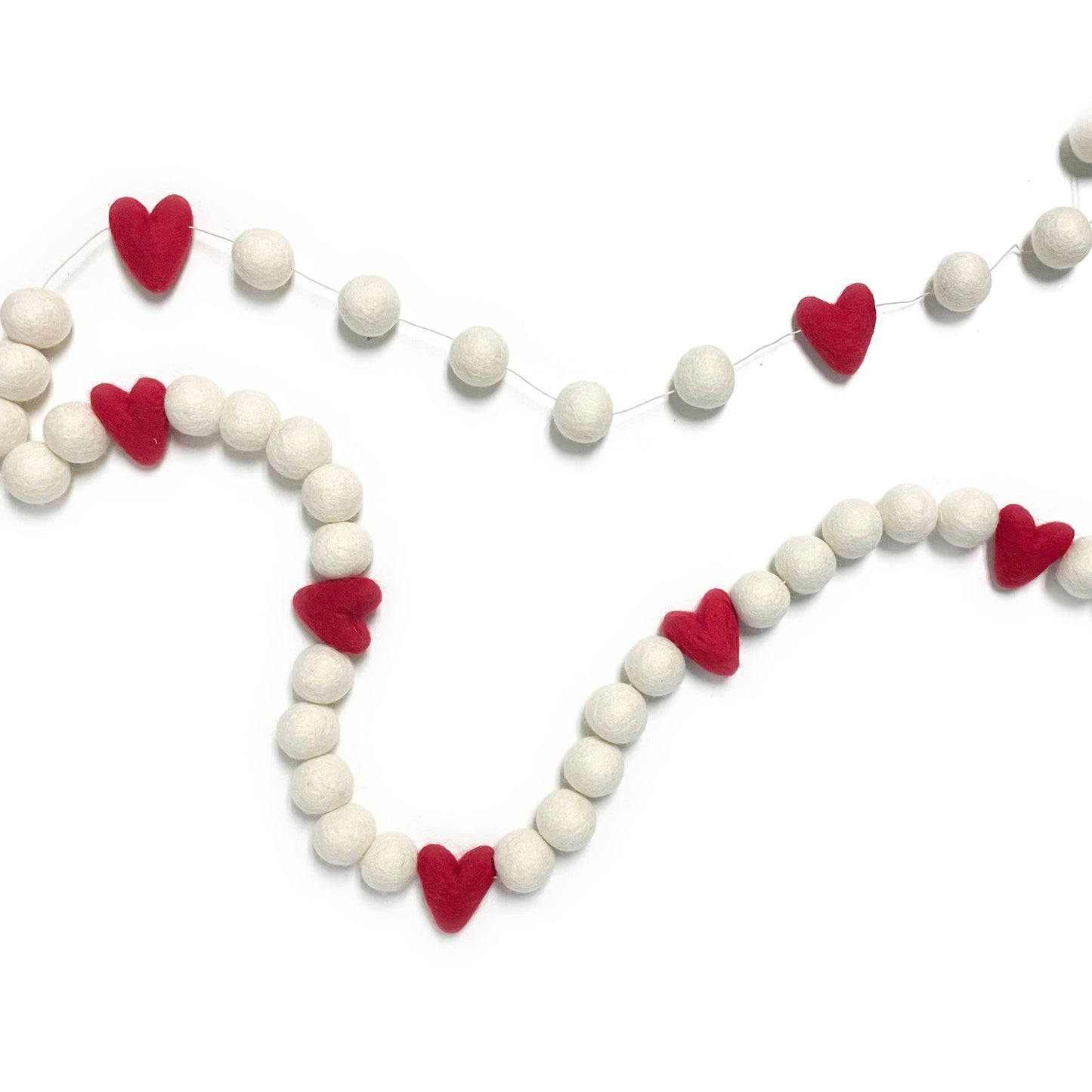 Cupid Valentine Eco Wool Garland: 17ft